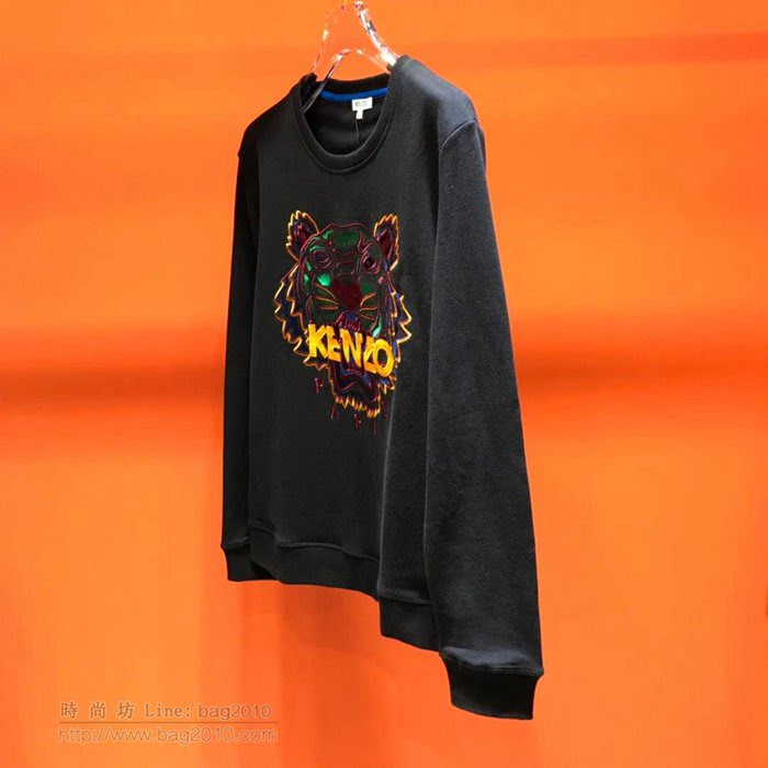 Kenzo男裝 19/20FW新款 最高品質 Kenzo灰色休閒衣 高田賢三男士圓領套頭衛衣 秋冬時尚單品  tzy2327